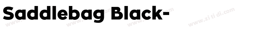 Saddlebag Black字体转换